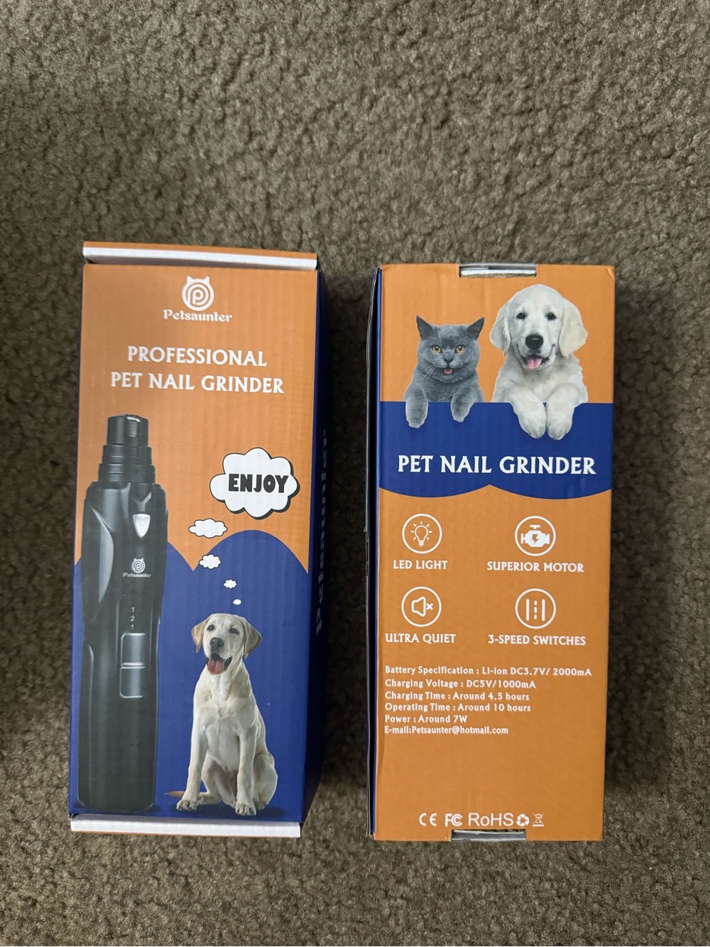 Professional Pet Nail Grinder - Dremel Electric Trimmer